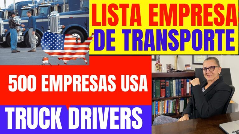 Empresas buscando conductores en EE.UU.: Oportunidades laborales
